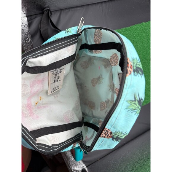 Jansport Half Pint Mini Backpack Blue Pineapple Print - Picture 8 of 9